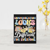 コミュニケーション違うは誰もが自閉症を探す カード (黄色い花)