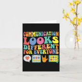 コミュニケーション違うは誰もが自閉症を探す カード (黄色い花)