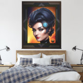 コミュニケーション・エンジニアEvoratae Dinecatsy キャンバスプリント (インサイチュ (寝室))