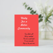 コミュニティのヒーローのはがき ポストカード (スタンド正面)