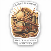 コミュニティの保護消防署バッジ シール (正面)