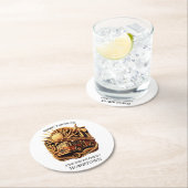 コミュニティの保護消防署バッジ ラウンドペーパーコースター (インサイチュ)