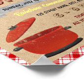 コミュニティの持ち運びイベントテンプレート ポスター (角)