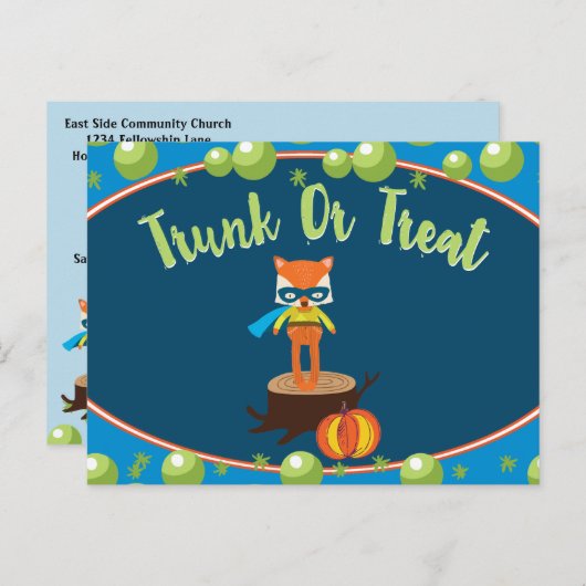 コミュニティイベントカードのトランクまたは処理 ポストカード (正面/裏面)