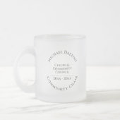 コミュニティチェア曇りグラスコーヒーマグ フロストグラスマグカップ (左)