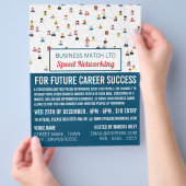 コミュニティデザイン、スピードネットワークイベント広告 チラシ (手)