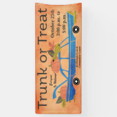 コミュニティトランクまたはトリートハロウィンロングカーイベント 横断幕 (縦)