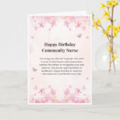 コミュニティナースの誕生日カード — お誕生日おめでとう カード (黄色い花)