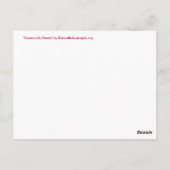 コミュニティハートの色はがき ポストカード (裏面)