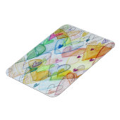 コミュニティハートアート感動的冷蔵庫用マグネット マグネット (左側)