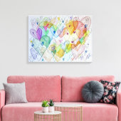 コミュニティハートス絵画キャンバスア絵画ート キャンバスプリント (インサイチュ (リビング))