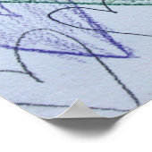 コミュニティハート絵画カラーのポスターアートプリント ポスター (角)