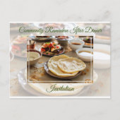 コミュニティラマダンイフタールイスラムディナー招待状 ポストカード (正面)