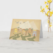 コミュニティ挨拶状 カード (黄色い花)