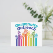 コミュニティ支援サービスプログラム ヘルピングハンズ ポストカード (スタンド正面)