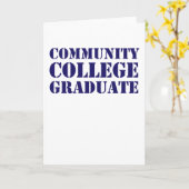 コミュニティ・カレッジの卒業生 カード (黄色い花)