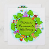 コミュニティ – 近隣イベント- SRF 招待状 (正面/裏面)