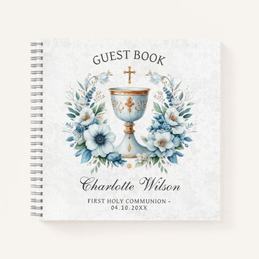 コミューニオンカップファーストホリーコミューニオンゲストブック ノートブック (正面)