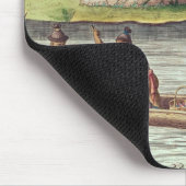 コミューンの倉庫のための穀物の収集 マウスパッド (コーナー)