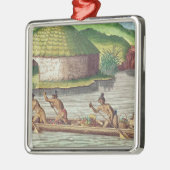 コミューンの倉庫のための穀物の収集 メタルオーナメント (左)