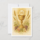 コミューン祈りの言葉チャイスと小麦ブドウ 案内状 (正面)