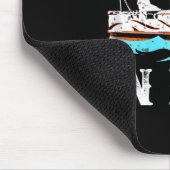 コミンインホットポおもしろいントーンボートリバーボート マウスパッド (コーナー)