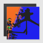 コミンスルー – モトックスとスクーター磁石 (正面/裏面)