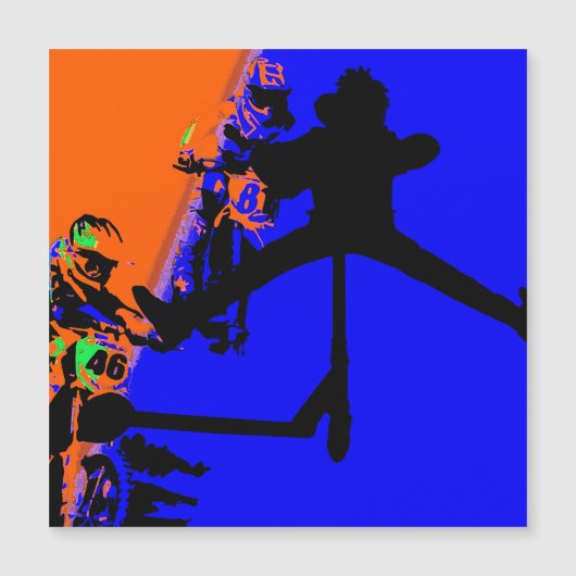 コミンスルー – モトックスとスクーター磁石 (正面)