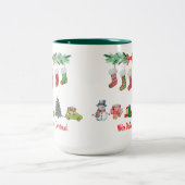 コミンホームフォークリスマスホリデー ツートーンマグカップ (中央)