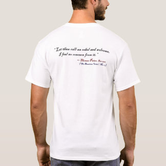 コミークラッシャーズ™ロゴ – 背面および前面 – ThoPaine1 Tシャツ