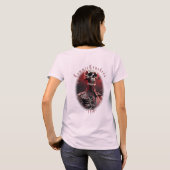 コミークラッシャー – Skeleton002 – ピンク Tシャツ (裏面フル)