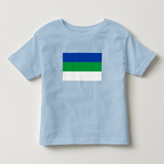 コミ共和国の旗 トドラーTシャツ (正面)