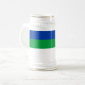 コミ共和国の旗 ビールジョッキ (正面左)