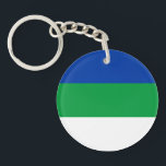 コミ共和国旗 キーホルダー<br><div class="desc">コミ共和国の愛国旗</div>