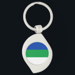 コミ共和国旗 キーホルダー<br><div class="desc">コミ共和国の愛国旗</div>