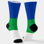 コミ共和国旗 ソックス (傾斜あり)