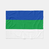 コミ共和国旗 フリースブランケット (正面(横))