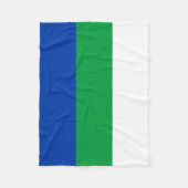 コミ共和国旗 フリースブランケット (正面)