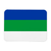 コミ共和国旗 マグネット (横)