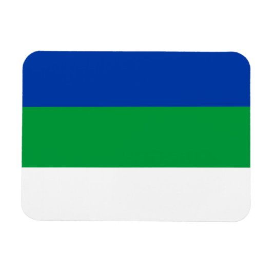 コミ共和国旗 マグネット (横)