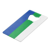 コミ国旗 クレジットカード栓抜き (正面アングル)