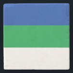 コミ国旗 ストーンコースター<br><div class="desc">コミ共和国の愛国国旗。</div>