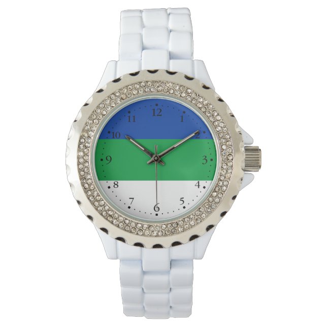 コミ国旗 腕時計 (正面)