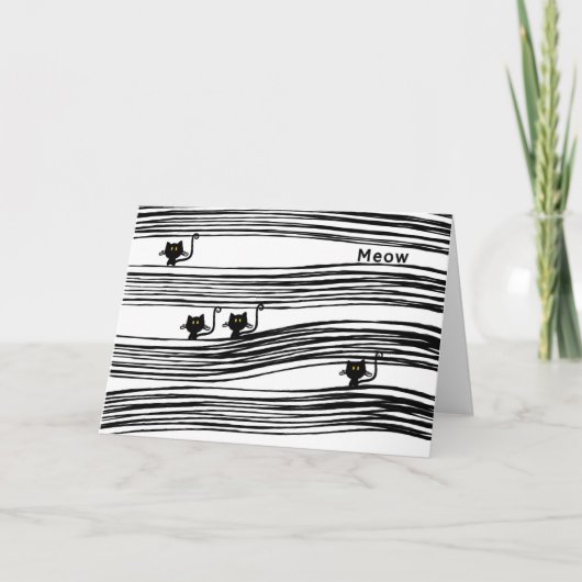 コミ空白のカル猫ノートカード。 カード (正面)