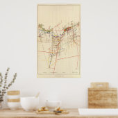 コムストック鉱山マップ番号IV ポスター (キッチン)