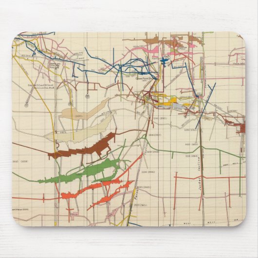 コムストック鉱山地図番号VI マウスパッド (正面)