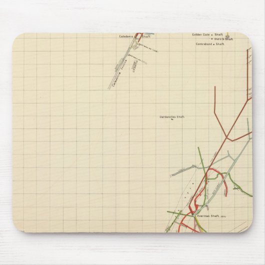 コムストック鉱山地図VII マウスパッド (正面)