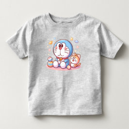 コメコメネコとドラえもん トドラーTシャツ