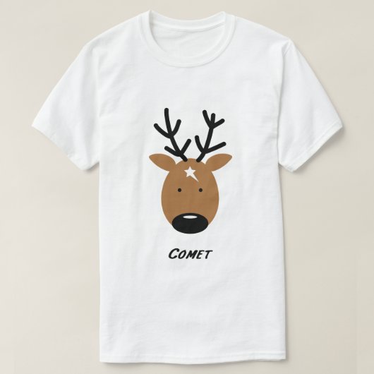 コメットトナカイ Tシャツ (デザイン正面)