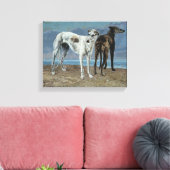 コメット・ド・ショイゼルのグレイハウンド キャンバスプリント (インサイチュ (リビング))